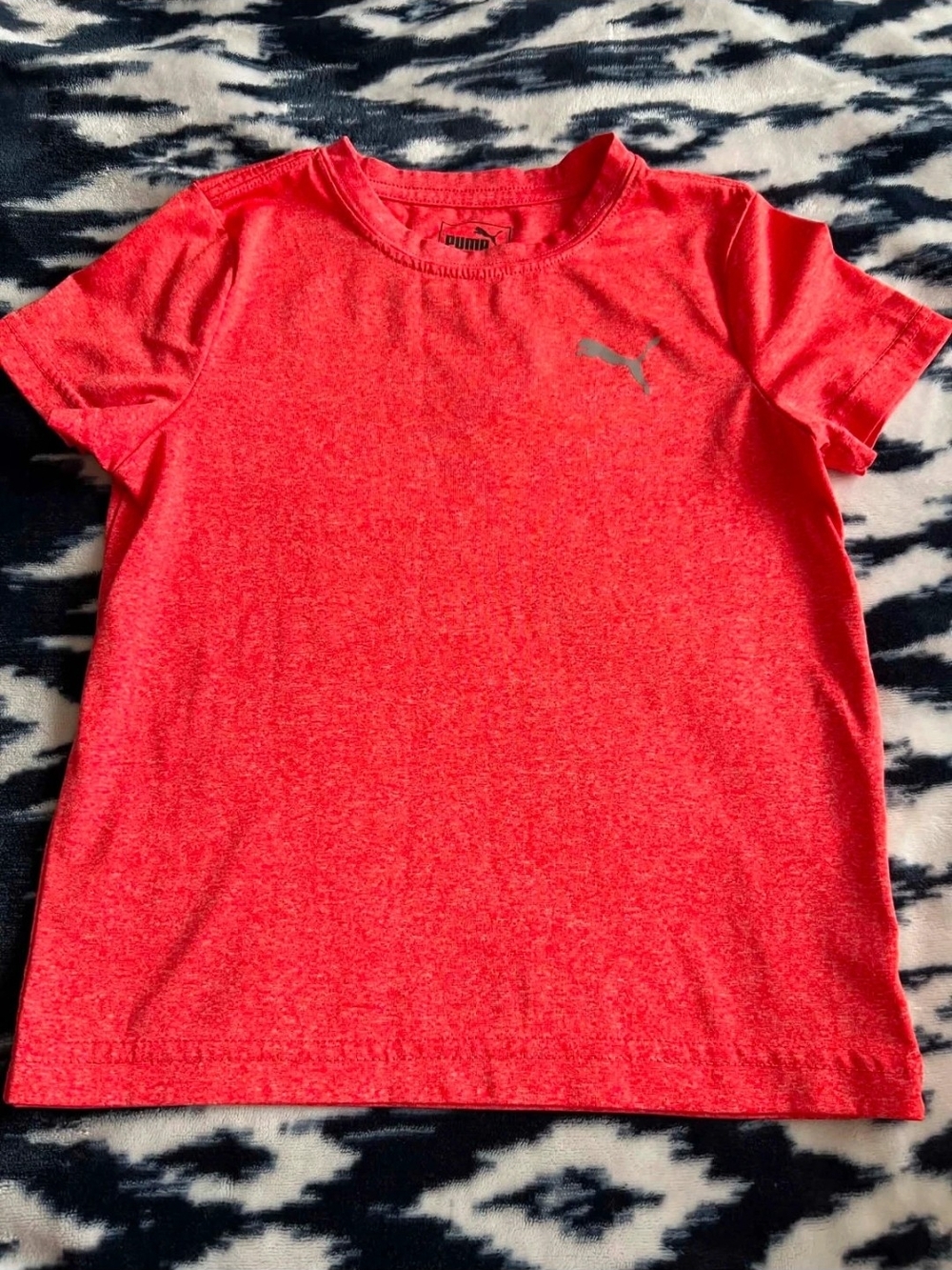 Puma Kids' Red Short Sleeve Active Tee